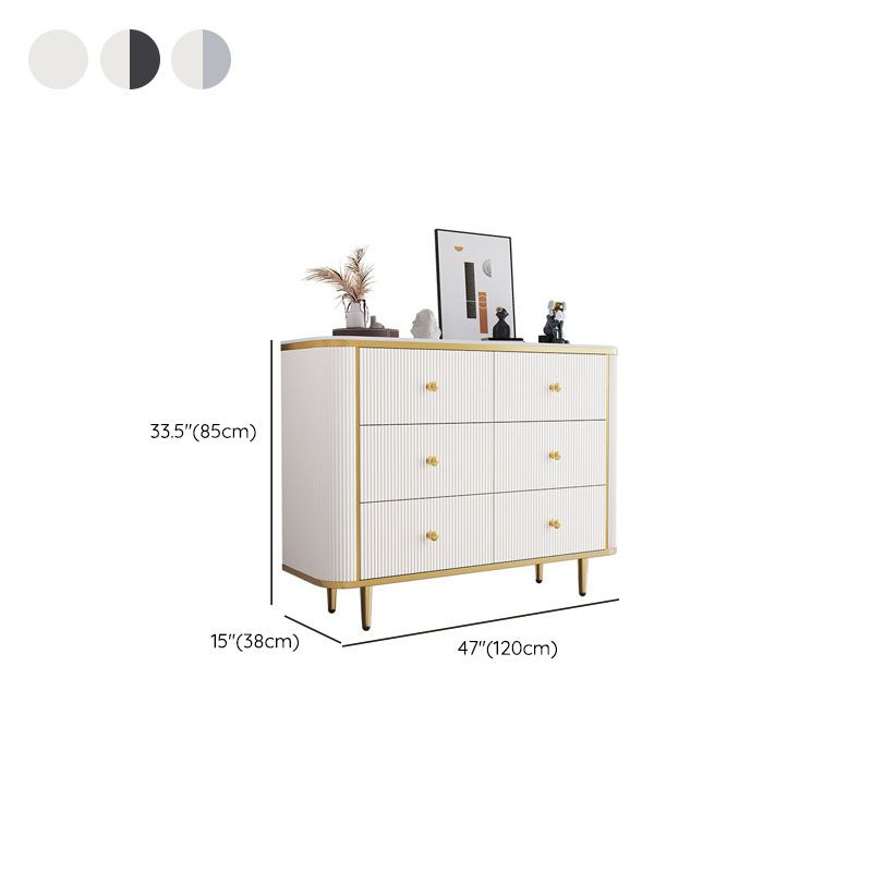 Glam Bedroom Chest Stone 16"Wide Storage Chest with Metal Legs Clearhalo 'Bedroom Furniture' 'Dressers & Chests' 'dressers_chests' 'furn' 'furn_dressers_chests' 'Furniture' 1200x1200_1c23336e-ca9f-4c0d-b5e6-bfea27f67dff