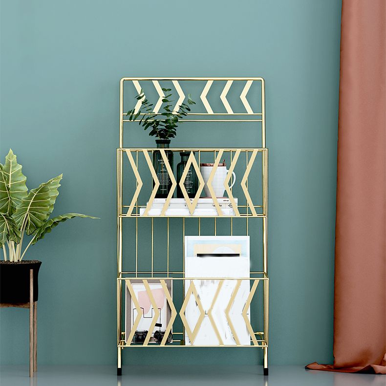 Contemporary Bookshelf Metal Vertical Shelf Bookcase for Living Room Clearhalo 'Bookcases' 'furn' 'furn_bookcases' 'Furniture' 'Office Furniture' 1200x1200_1c2646e7-d9c2-4b7c-b8af-95a083486745