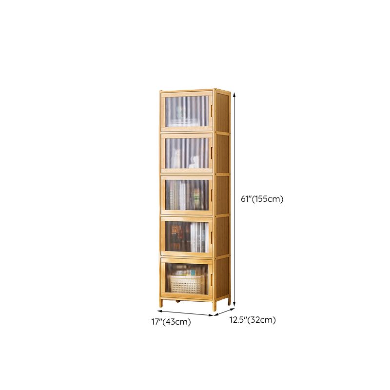 Scandinavian Accent Cabinet with Grooves Doors and Straight Legs Clearhalo 'Cabinets & Chests' 'cabinets_chests' 'furn' 'furn_cabinets_chests' 'Furniture' 'Living Room Furniture' 1200x1200_1c275722-79c7-4f39-a768-06d9e91f40e2