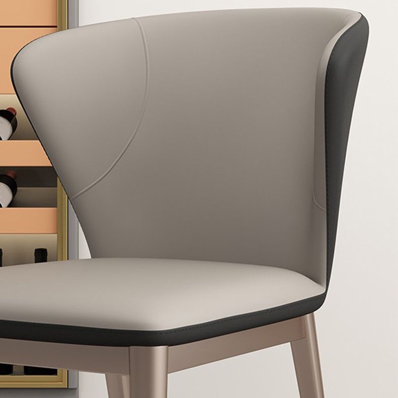 Upholstered Dining Side Chair Wingback Armless Dining Room  Chair