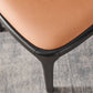 Contemporary Style Dining Chair Solid Back Dining Armless Side Chair with Wooden Legs