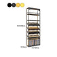 Glam Metal Wine Bottle Rack Floor Bottle Holder for Living Room Clearhalo 'furn' 'furn_wine_racks' 'Furniture' 'Kitchen & Dining Furniture' 'Wine Racks' 'wine_racks' 1200x1200_1c288199-2d48-47f6-9a48-da5e354d4aa3