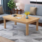 Modern Style Solid Wood Top Walnut/wood Color Rectangular Coffee Table