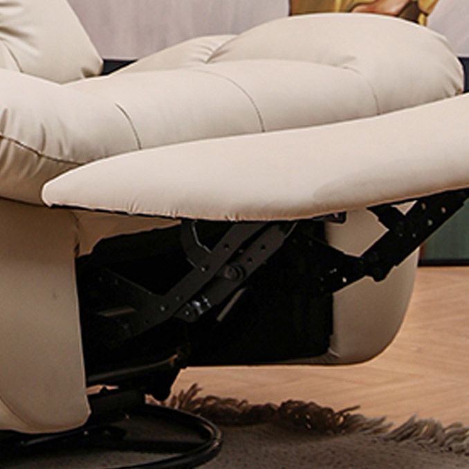 Frame metallico Grower Grower Standard Recliner Solid Color Faux Leather Recliner