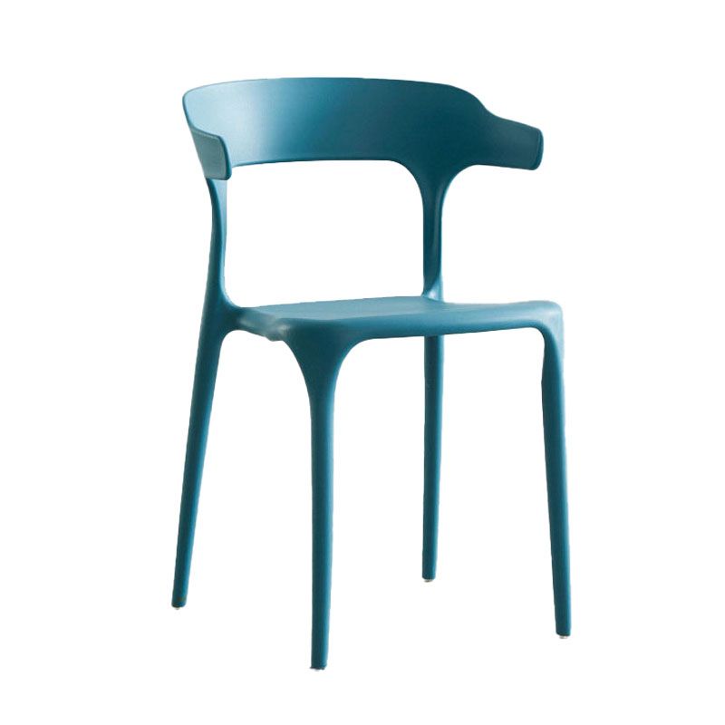 Contemporary Plastic Open Arm Chair Matte Finish Home Dining Chair Clearhalo ' kitchen&dining_furn' 'Dining Chairs' 'Dining Tables & Seating' 'dining_chair' 'furn' 'furn_dining_chair' 'Furniture' 'furniture_dining_chair' 'Kitchen & Dining Furniture' 'kitchen' 1200x1200_1c2ba820-55a7-46ea-ab2b-e87a49bb9ee6