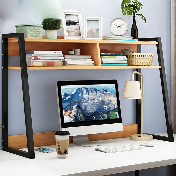 Étagère contemporaine bibliothèque en métal et étagère de livre en bois pour salle d'étude