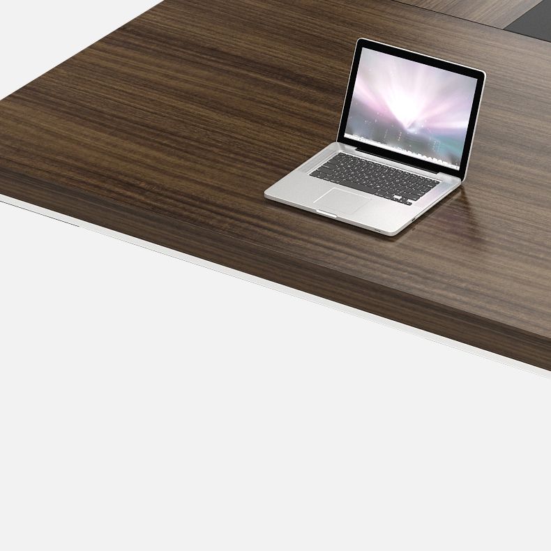 Scrivania rettangolare in legno di gestione industriale di gestione dei cavi da ufficio