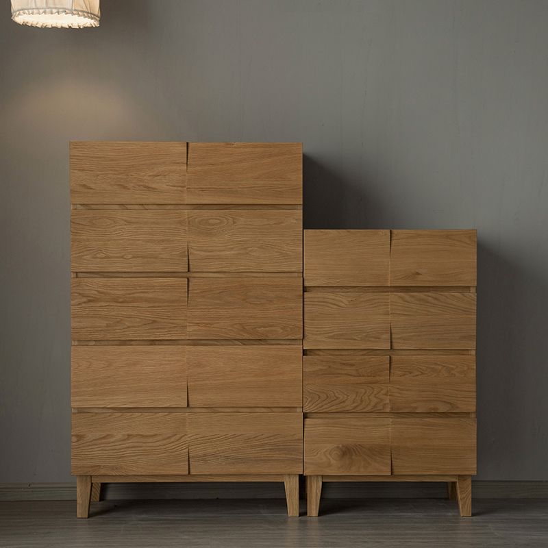 Modern Natural Cabinet with Drawers Solid Wood 16.9" D Chest Clearhalo 'Cabinets & Chests' 'cabinets_chests' 'furn' 'furn_cabinets_chests' 'Furniture' 'Living Room Furniture' 1200x1200_1c2cf039-2d3d-45f3-a8d5-8a68f13c9102