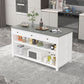Modern Style Stone Bar Dining Table Rectangle Bar Table for Kitchen Clearhalo 'Bar Furniture' 'Bar Tables' 'bar_tables' 'furn' 'furn_bar_tables' 'Furniture' 'Kitchen & Dining Furniture' 1200x1200_1c2da102-37b2-4582-ac8d-8175828dc2f9