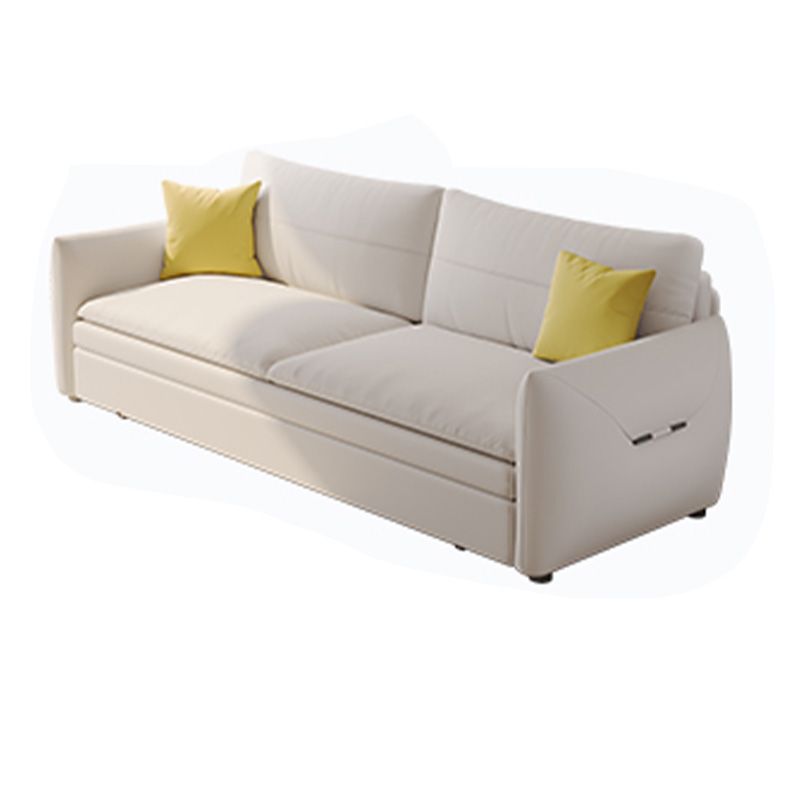 Glamour en bois futon avec matelas futon canapé-lit carré arms