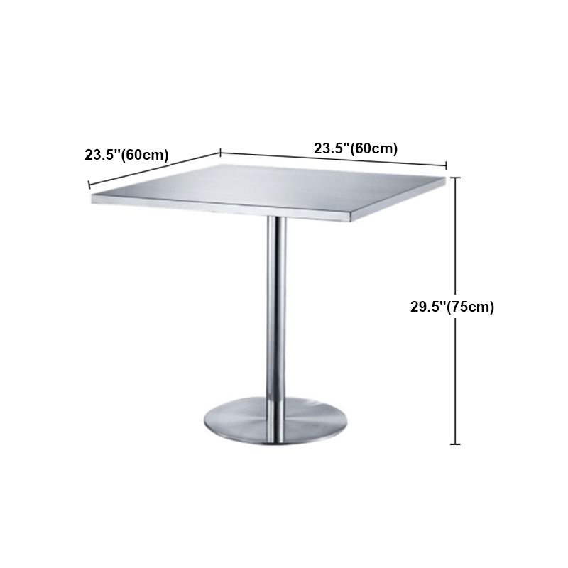 Industrial Style Dining Site Table Stainless Steel Dining Room Collection Clearhalo ' dining_table' 'Dining Tables & Seating' 'Dining Tables' 'furn' 'furn_dining_table' 'Furniture' 'furniture_dining_table' 'Kitchen & Dining Furniture' 'kitchen&dining_furn' 'kitchen' 'kitchen_dining_table' 1200x1200_1c30544b-5d42-4efc-81e9-c631c6b23ee0