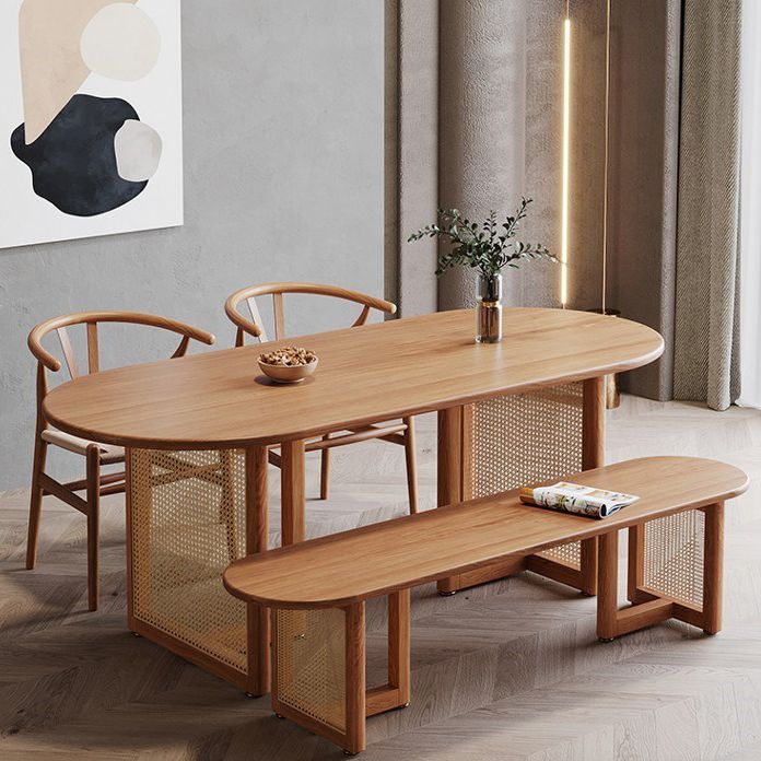 Contemporary Style Dining Table Solid Wood Dinette Table for Home and Kitchen Clearhalo 'Dining Tables & Seating' 'Dining Tables' 'dining_table' 'furn' 'furn_dining_table' 'Furniture' 'Kitchen & Dining Furniture' 1200x1200_1c30ae9f-c9d2-4c01-a7b4-3ed02978d521