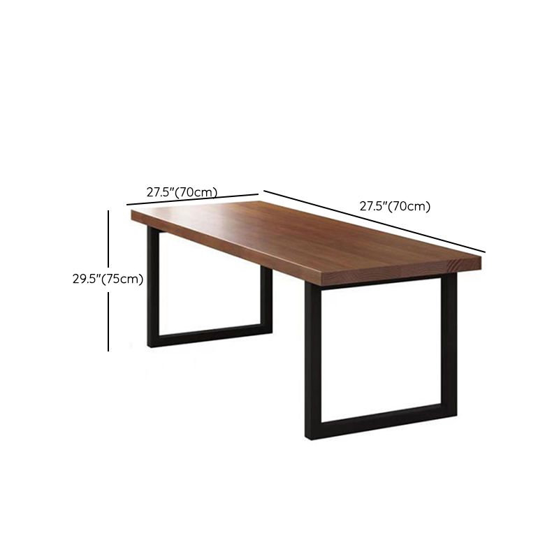 Industrial Writing Desk Solid Wood Sled Base Office Desk , 29.53-inch Tall Clearhalo 'furn' 'furn_office_desk' 'Furniture' 'Office Desks' 'Office Furniture' 'office_desk' 1200x1200_1c3289e0-9b9a-4af2-9a81-f8f16e1c7ae5