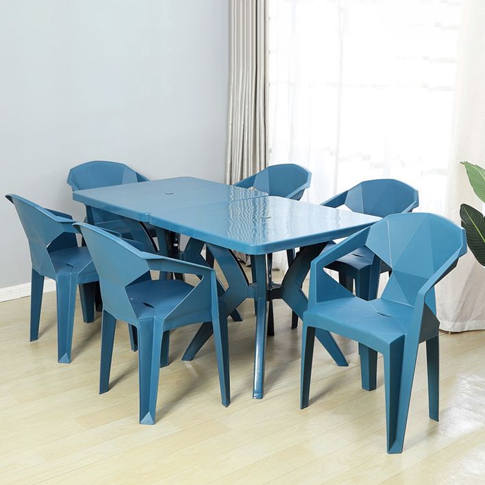 Modern Outdoor Dining Arm Chairs Plastic Side Back Patio Dining Armchairs Clearhalo ' kitchen&dining_furn' 'Dining Chairs' 'Dining Tables & Seating' 'dining_chair' 'furn' 'furn_dining_chair' 'Furniture' 'furniture_dining_chair' 'Kitchen & Dining Furniture' 'kitchen' 1200x1200_1c33603f-1980-4e77-a8eb-ae02f364e98c