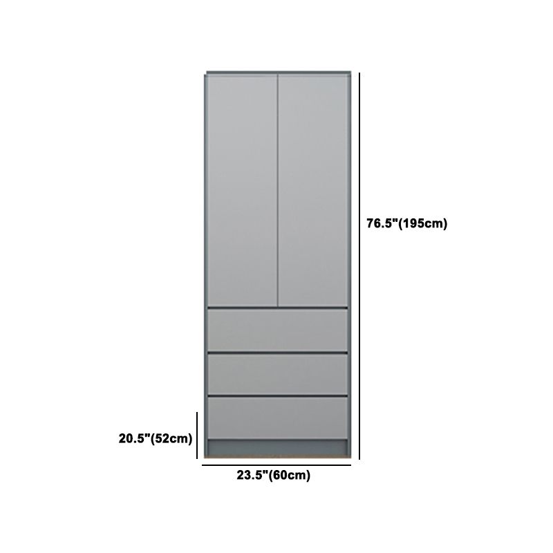 Graue Holzgarderobe Rettungshalle mit weichen Schubladen mit weicher Naher