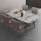Glam 1/2/5/7 Pieces Dinette Set with Grey Sintered Stone Top Rectangle Dining Table Set Clearhalo 'Dining Room Sets' 'Dining Tables & Seating' 'dining_room_set' 'furn' 'furn_dining_room_set' 'Furniture' 'furniture_dining_room_set' 'Kitchen & Dining Furniture' 1200x1200_1c37a12e-c489-4ccd-a30a-63d3cc709f00