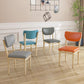 Scandinavian Home Side Chair Upholstered Open Back Metal Single Dining Chair Clearhalo ' kitchen&dining_furn' 'Dining Chairs' 'Dining Tables & Seating' 'dining_chair' 'furn' 'furn_dining_chair' 'Furniture' 'furniture_dining_chair' 'Kitchen & Dining Furniture' 'kitchen' 1200x1200_1c37f06a-7b00-4bd0-b1ee-4913a9b03c88