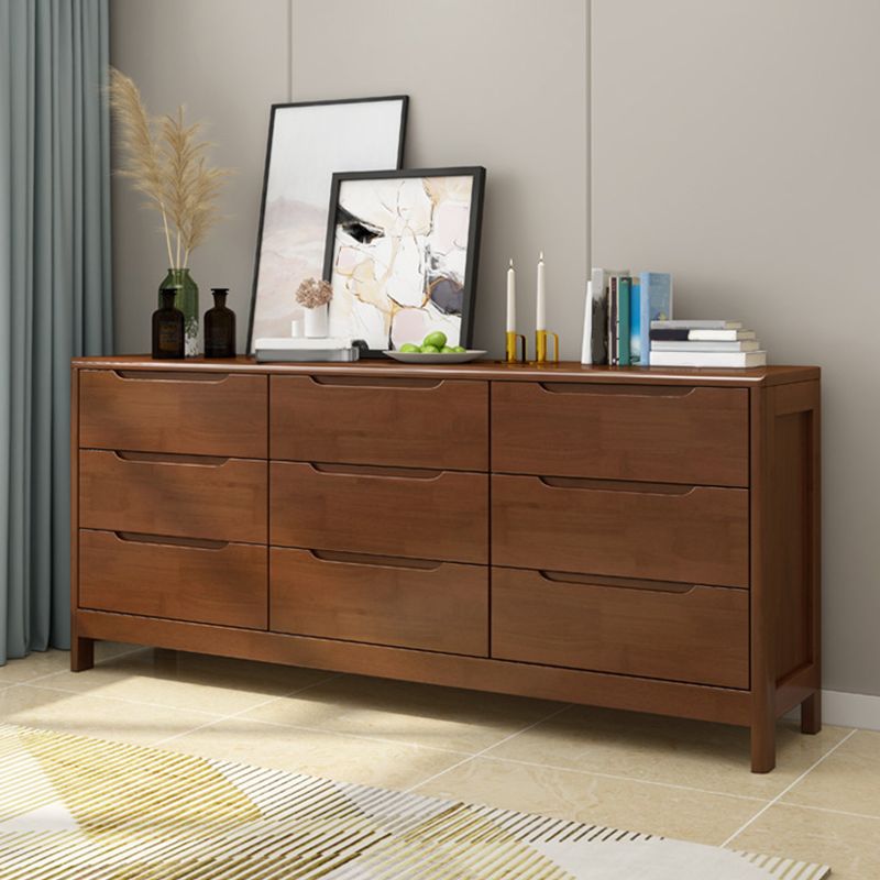 16" W Storage Chest Rubber Wood Storage Chest Dresser with Drawers Clearhalo 'Bedroom Furniture' 'Dressers & Chests' 'dressers_chests' 'furn' 'furn_dressers_chests' 'Furniture' 1200x1200_1c389f99-7187-4972-8bed-904ae8f29194