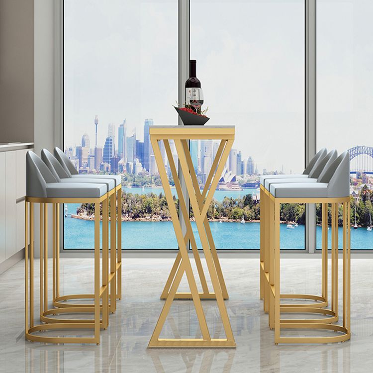 Contemporary Rectangle Bar Dining Table Indoor Bar Height Cocktail Table 42-Inch Top Clearhalo 'Bar Furniture' 'Bar Tables' 'bar_tables' 'furn' 'furn_bar_tables' 'Furniture' 'furniture_bar_tables' 'Kitchen & Dining Furniture' 'kitchen&dining_furn' 'kitchen' 1200x1200_1c391040-d64a-45c3-89f2-c62ac5c319f5
