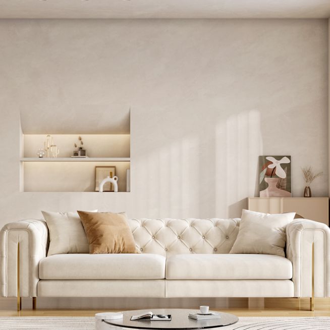 Contemporary Velet Seating Tufted Back Square Arm Sofa for Living Room Clearhalo 'furn' 'furn_sofas' 'Furniture' 'Living Room Furniture' 'Sofa' 'sofas' 1200x1200_1c3b051b-2e74-4ede-8906-15a887710bc8