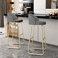 Scandinavian Iron Counter Stools Upholstered Low Back Bar Stools with Round Seat Clearhalo 'Bar Furniture' 'Bar Stools' 'bar_stools' 'furn' 'furn_bar_stools' 'furniture_bar_stools' 'Kitchen & Dining Furniture' 'kitchen&dining_furn' 'kitchen' 'kitchen_furn' Furniture' 1200x1200_1c3b2f66-a6fe-47f1-9625-8bb175e8192f
