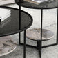 Contemporary Coffee Table Round Glass Top Cocktail Table with Storage Clearhalo 'Coffee & Accent Tables' 'Coffee Tables' 'coffee_tables' 'furn' 'furn_coffee_tables' 'Furniture' 'Living Room Furniture' 1200x1200_1c3bdacf-bd4f-40a0-9dfc-7d2744d12433