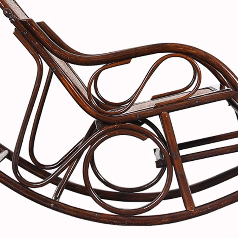 Vintage Style Wood Leisure Lazy Sofa Chair Adjustable Lounge Rocking Chair for Balcony Clearhalo 'Chairs & Seating' 'furn' 'furn_rocking_chairs' 'Furniture' 'Living Room Furniture' 'Rocking Chairs' 'rocking_chairs' 1200x1200_1c3ceca4-f936-49ae-bfa8-c5e13824163a
