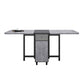 Mid-Century Modern Rectangle Dining Table Drop-Leaf Table with Solid Wood Base Clearhalo ' dining_table' 'Dining Tables & Seating' 'Dining Tables' 'furn' 'furn_dining_table' 'Furniture' 'furniture_dining_table' 'Kitchen & Dining Furniture' 'kitchen&dining_furn' 'kitchen' 'kitchen_dining_table' 1200x1200_1c3edd8c-3f1c-4aec-a245-66fda127b28c