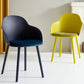 Plastic Scandinavian Style Dining Chair Dining Room Solid Back Chair with Arm Clearhalo ' kitchen&dining_furn' 'Dining Chairs' 'Dining Tables & Seating' 'dining_chair' 'Furniture' 'furniture_dining_chair' 'Kitchen & Dining Furniture' 'kitchen' 1200x1200_1c3f0549-cb41-4b9d-b65c-43eed85ff5b1