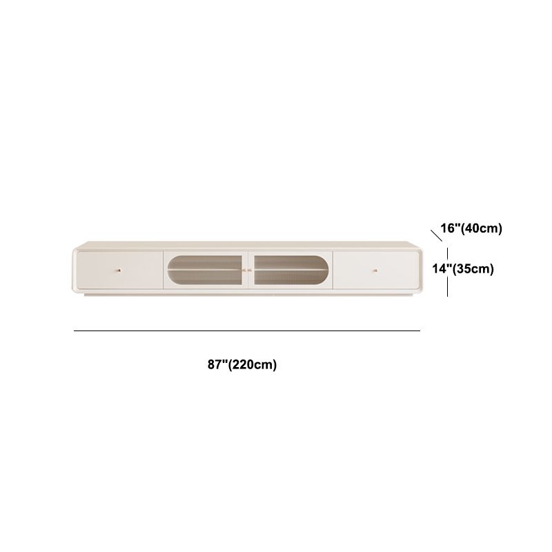 Console televisiva contemporanea supporto TV in legno con cassetti per soggiorno