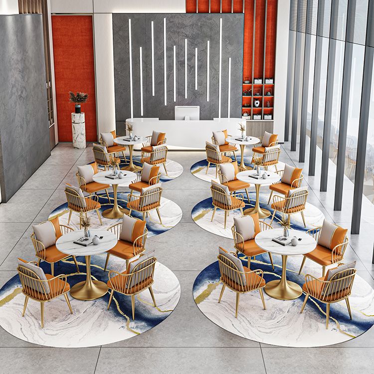 Modern Round Sintered Stone Top Dining Table White Standard Dining Table for Kitchen Clearhalo ' dining_table' 'Dining Tables & Seating' 'Dining Tables' 'furn' 'furn_dining_table' 'Furniture' 'furniture_dining_table' 'Kitchen & Dining Furniture' 'kitchen&dining_furn' 'kitchen' 'kitchen_dining_table' 1200x1200_1c41e9e1-7a79-402c-900b-2b9f6d28cc61