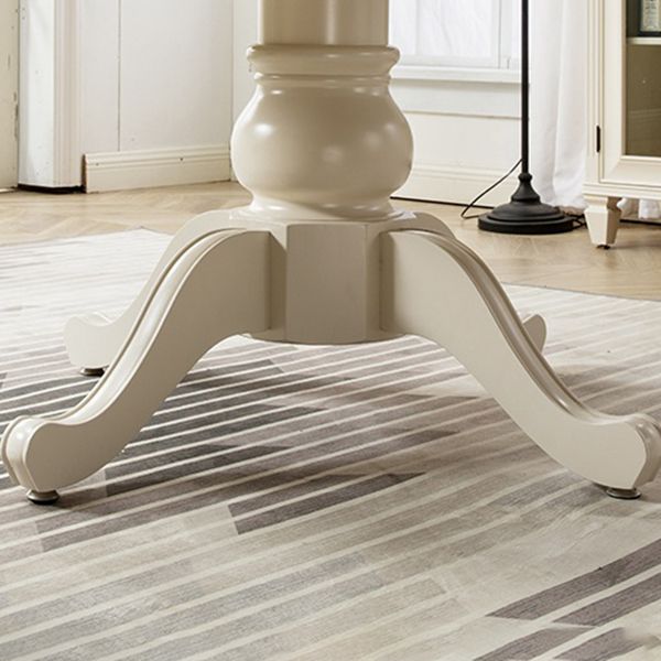 Mesa de comedor redonda de madera maciza Mesa de cocina contemporánea para comedor