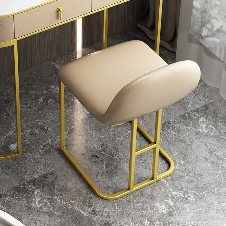 Glam 29.52 " H Slate Top Vanity Stool with Drawers Dressing Table Clearhalo 'Bedroom Furniture' 'furn' 'furn_makeup_vanities' 'Furniture' 'Makeup Vanities' 'makeup_vanities' 1200x1200_1c4322d9-2e12-41fd-a876-599391078c34