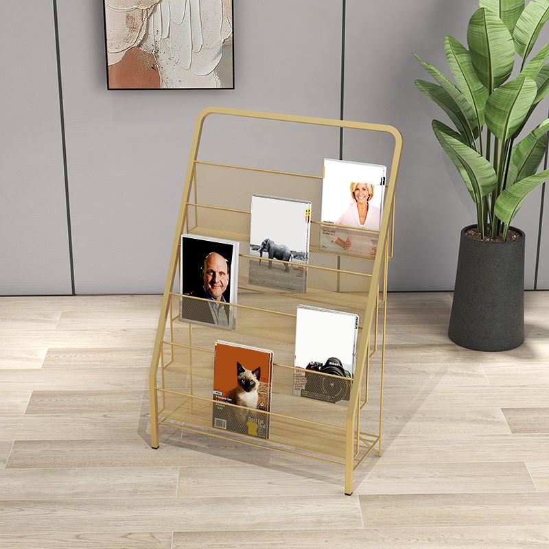 Metal Iron Industrial Ladder Bookshelf Vertical Closed Back Bookshelf Clearhalo 'Bookcases' 'furn' 'furn_bookcases' 'Furniture' 'furniture_bookcases' 'kitchen' 'kitchen_bookcases' 'Living Room Furniture' 'Office Furniture' 1200x1200_1c432e00-7511-458c-93c0-e39e4bc3c00e