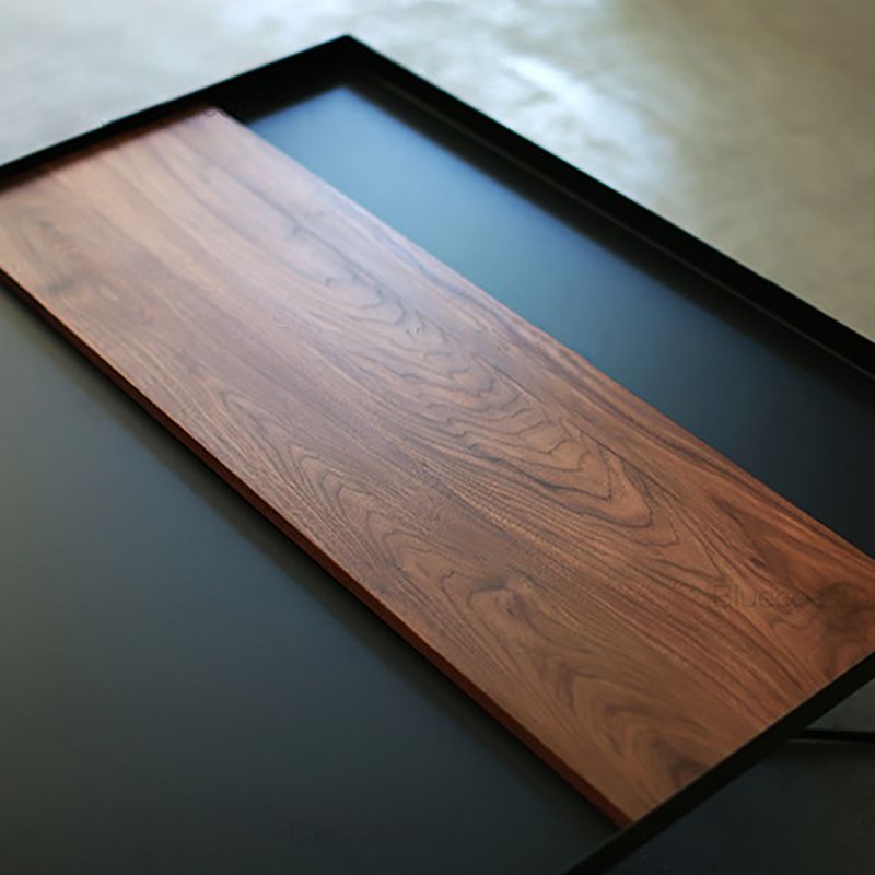 Legne moderne del tavolino da caffè a croce di metallo nero/tavolo quadrato