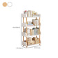 Open Back Standard Bookcase Scandinavian Engineered Wood Bookshelf