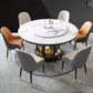 Modern Style Sintered Stone Dining Table Single Pedestal Base Round Table with Turntable Clearhalo ' dining_table' 'Dining Tables & Seating' 'Dining Tables' 'furn' 'furn_dining_table' 'Furniture' 'furniture_dining_table' 'Kitchen & Dining Furniture' 'kitchen&dining_furn' 'kitchen' 'kitchen_dining_table' 1200x1200_1c46366c-9a16-4887-aabc-c673819f87bd