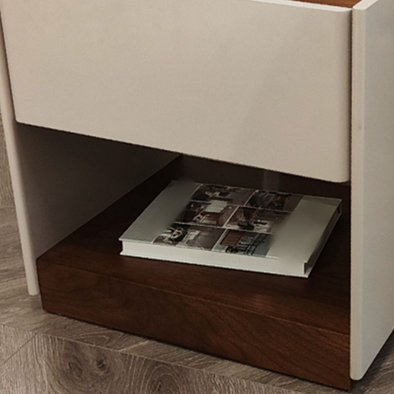 Comodino moderno da 1 trampolino in legno massiccio da 20 "comodini