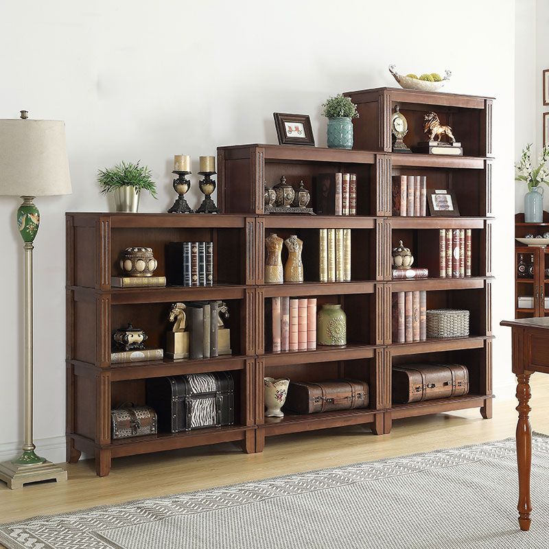 14" Wide Contemporary Shelf Vertical Closed Back Solid Wood Bookcase Clearhalo 'Bookcases' 'furn' 'furn_bookcases' 'Furniture' 'Office Furniture' 1200x1200_1c49f312-b2b3-4202-b140-701c669d68bb