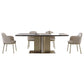 Nordic Glam Sintered Stone Rectangle Table Set 1/4/5/7 Pieces Dining Set for Home Clearhalo 'Dining Room Sets' 'Dining Tables & Seating' 'dining_room_set' 'furn' 'furn_dining_room_set' 'Furniture' 'Kitchen & Dining Furniture' 1200x1200_1c4a4e90-7a18-43a7-8913-8a443e756453
