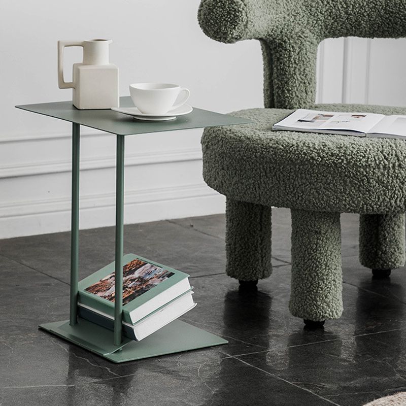 Tavolo da ginnastica moderna di metà secolo in metallo c-forma di divano il lato accento