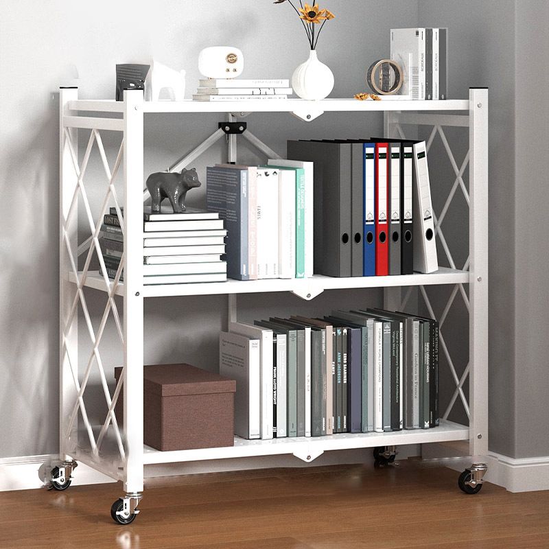 Metal Standard Bookcase Industrial Style Shelf for Home Office Clearhalo 'Bookcases' 'furn' 'furn_bookcases' 'Furniture' 'furniture_bookcases' 'kitchen' 'kitchen_bookcases' 'Living Room Furniture' 'Office Furniture' 1200x1200_1c4bec87-beae-4817-bc49-1936f8e0228f