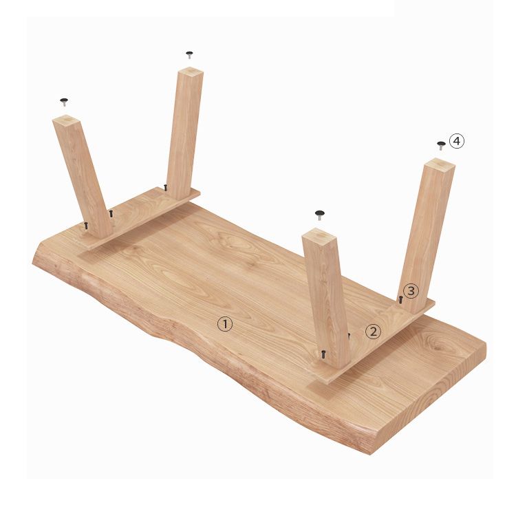 Modern Wooden Table Set of 5 with Rectangle Table Dining Set with Solna Chairs Clearhalo 'Dining Room Sets' 'Dining Tables & Seating' 'dining_room_set' 'furn' 'furn_dining_room_set' 'Furniture' 'furniture_dining_room_set' 'Kitchen & Dining Furniture' 'kitchen&dining_furn' 'kitchen' 1200x1200_1c4c348b-2b6d-46fa-839e-092887d4c709