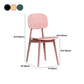 Silla de comedor de plástico contemporánea muebles laterales de comedor abiertos en acabado mate para casa