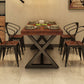 Industrial Rectangle Dining Room Table Pine Solid Wood Table with Black Trestle Base Clearhalo ' dining_table' 'Dining Tables & Seating' 'Dining Tables' 'furn' 'furn_dining_table' 'Furniture' 'furniture_dining_table' 'Kitchen & Dining Furniture' 'kitchen&dining_furn' 'kitchen' 'kitchen_dining_table' 1200x1200_1c4cd52c-293c-4622-b4f6-342b76e11e94