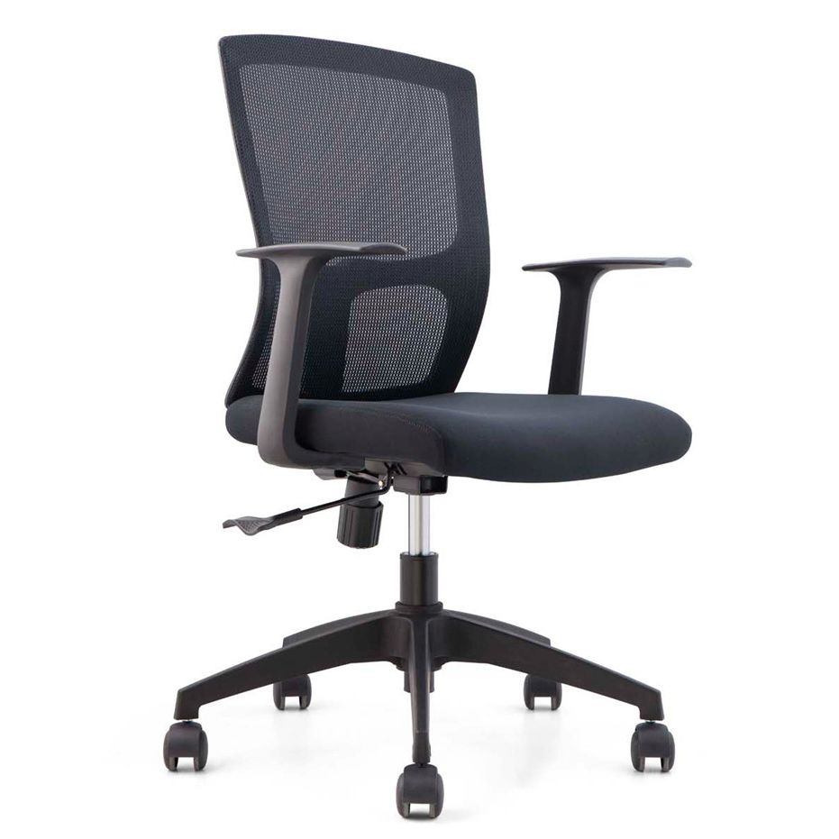 Contemporary Arm Chair Fixed Arms Mid-back Mesh Lumbar Support Office Chair Clearhalo 'furn' 'furn_office_chair' 'Furniture' 'Office Chairs' 'Office Furniture' 'office_chair' 1200x1200_1c4dfc80-77dd-4de0-a185-4f74504fe31f
