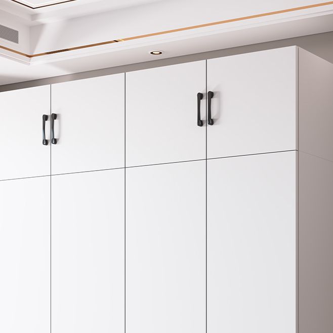 Engineered Wood Wardrobe Cabinet Modern Style Soft Close Doors Wardrobe Closet