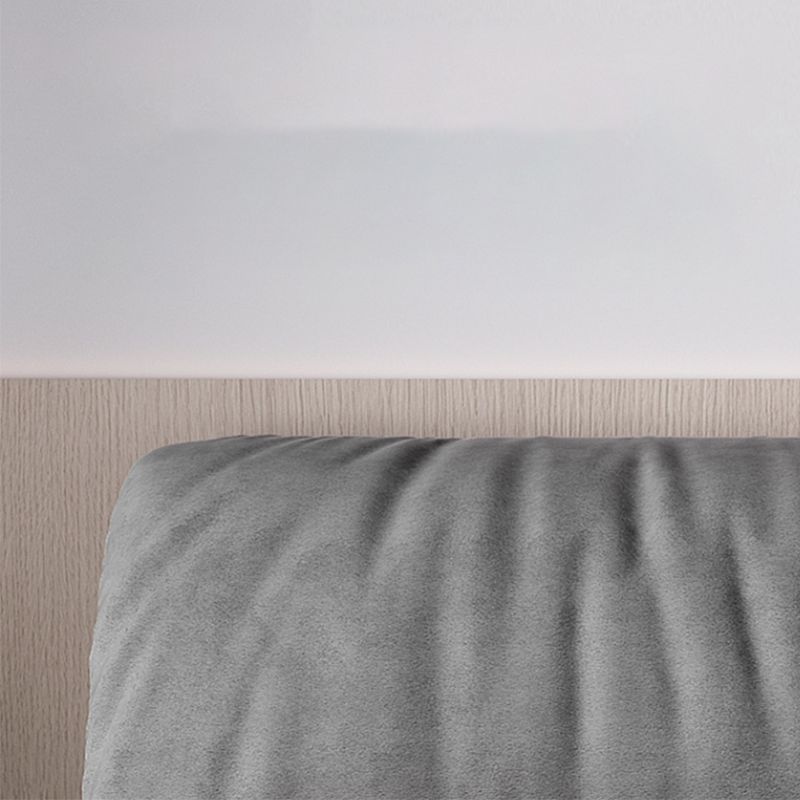 Modern Style Upholstered Headboard Grey Imitation Leather Bed Clearhalo 'Bedroom Furniture' 'Beds' 'furn' 'furn_beds' 'Furniture' 1200x1200_1c4eb412-458e-4e54-a04f-d44883d3bdba