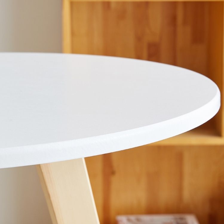 Tavolo da estremità laterale in stile contemporaneo a 3 gambe rotonde divano tavolo accento laterale