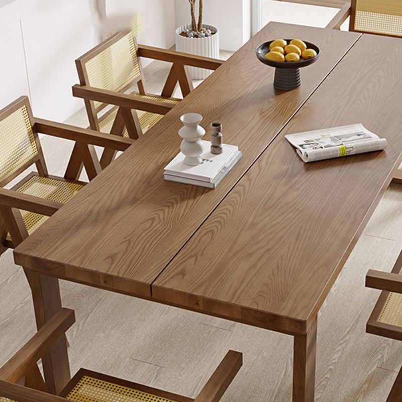 Keuken Hedendaagse eettafel Rechthoekige massief houten eettafel